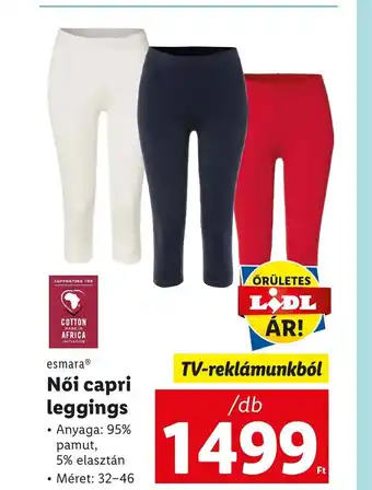 Lidl EsmaraⓇ Női capri leggings 1db ajánlat