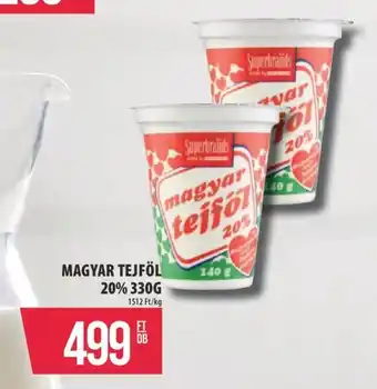 Coop MAGYAR TEJFÖL 20% 330G ajánlat
