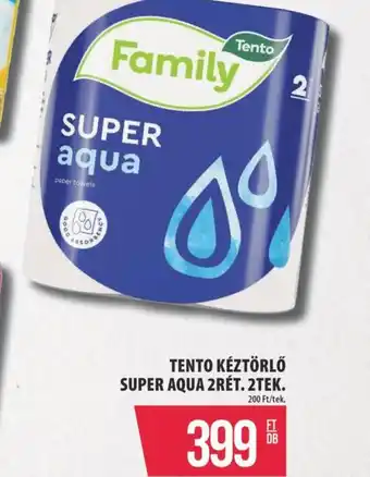 Coop TENTO KÉZTÖRLŐ SUPER AQUA ajánlat