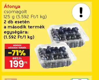 Spar Áfonya csomagolt 125g ajánlat