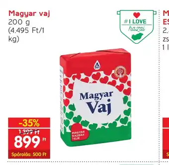 Spar Magyar vaj 200g ajánlat