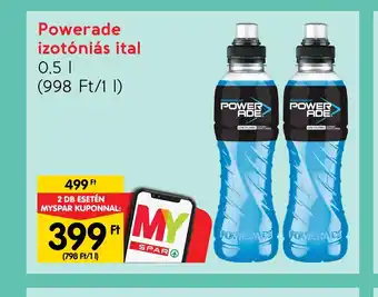 Spar Powerade izotóniás ital 0,5 | ajánlat