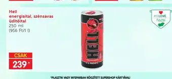Spar Hell energiaital, szénsavas üdítőital 250ml ajánlat