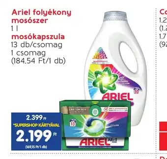 Spar Ariel folyékony mosószer 1l ajánlat