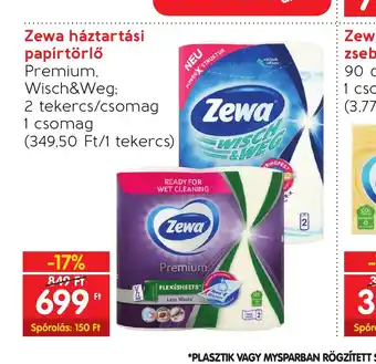 Spar Zewa háztartási papírtörlő 1csomag ajánlat