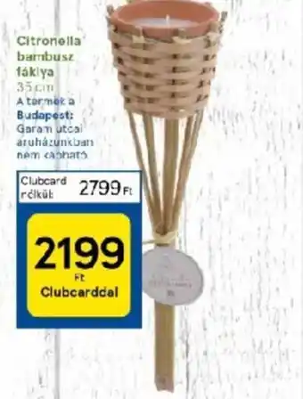 Tesco Citronella bambusz fáklya 35 cm ajánlat