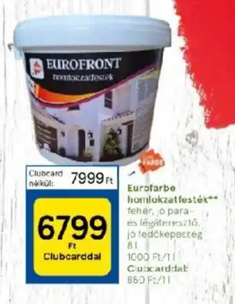 Tesco Eurofarbe homlokzatfesték ajánlat
