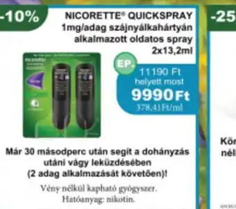 NICORETTE QUICKSPRAY 2x13,2ml