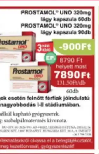 PatikaPlus PROSTAMOL UNO 320mg 60db ajánlat