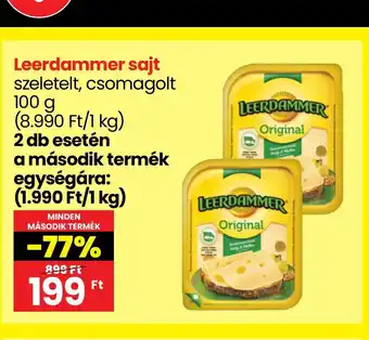 Spar Leerdammer sajt 100g ajánlat