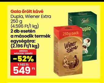 Spar Gala őrölt kávé 250g ajánlat