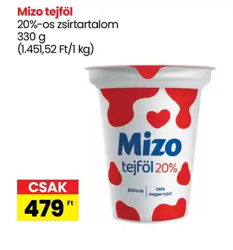 Spar Mizo tejföl 330g ajánlat