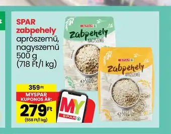 Spar SPAR zabpehely 500g ajánlat