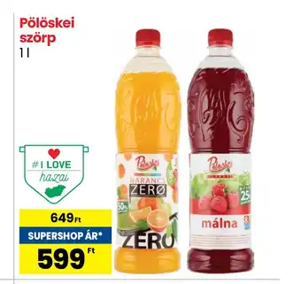 Spar Pölöskei szörp 1l ajánlat
