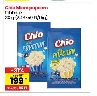 Spar Chio Micro popcorn 80g ajánlat