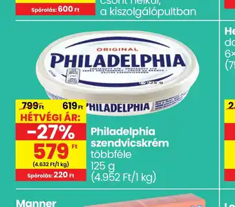 Spar Philadelphia szendvicskrém 125g ajánlat