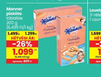 Spar Manner piskóta 200g ajánlat