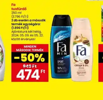 Spar Fa tusfürdő 250ml ajánlat