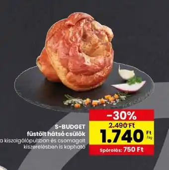 Spar S-BUDGET füstölt hátsó csülök 1kg ajánlat