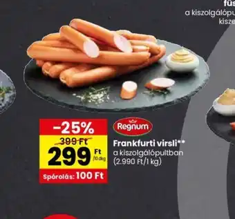 Spar Frankfurti virsli 10dkg ajánlat