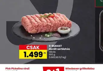 Spar S-BUDGET darált sertéshús 900g ajánlat