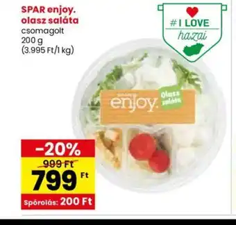 Spar SPAR enjoy. olasz saláta 200g ajánlat