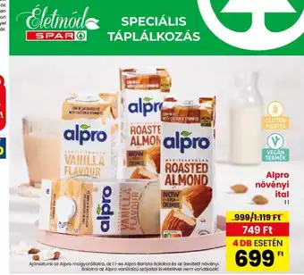 Spar Alpro növényi ital 1l ajánlat