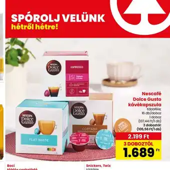 Spar Nescafé Dolce Gusto kávékapszula 16db ajánlat