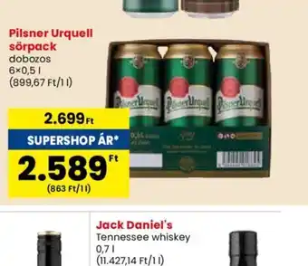 Spar Pilsner Urquell sörpack 6x0,5l ajánlat