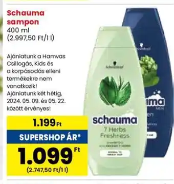 Spar Schauma sampon 400ml ajánlat