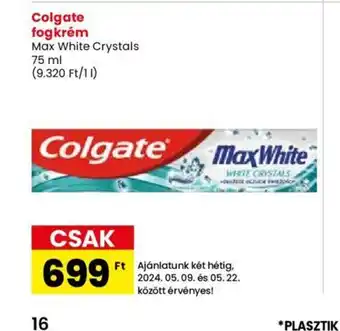 Spar Colgate fogkrém 75ml ajánlat
