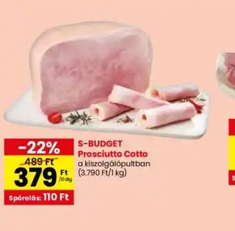 Spar S-BUDGET Prosciutto Cotto ajánlat