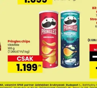 Spar Pringles chips 165g ajánlat