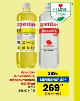 Spar Apenta+ funkcionális, szénsavmentes üdítőital 0,75l ajánlat