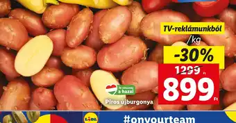 Lidl Piros újburgonya 1kg ajánlat