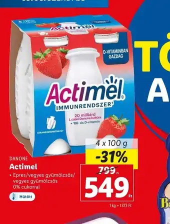 Lidl DANONE Actimel 4x100g ajánlat