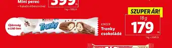 Lidl Kinder Tronky csokoládé 18g ajánlat