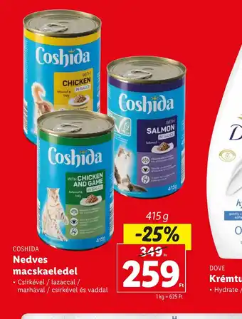 Lidl COSHIDA Nedves macskaeledel 415g ajánlat