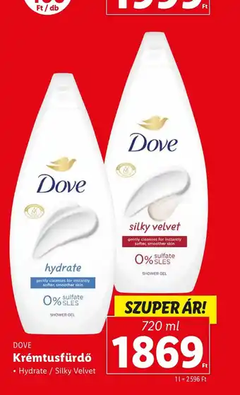 Krémtusfürdő Dove 720ml