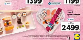 Lidl FOR YOU Sushi specialitások 440g ajánlat