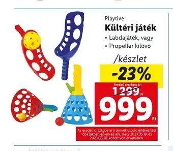 Lidl Playtive Kültéri játék ajánlat