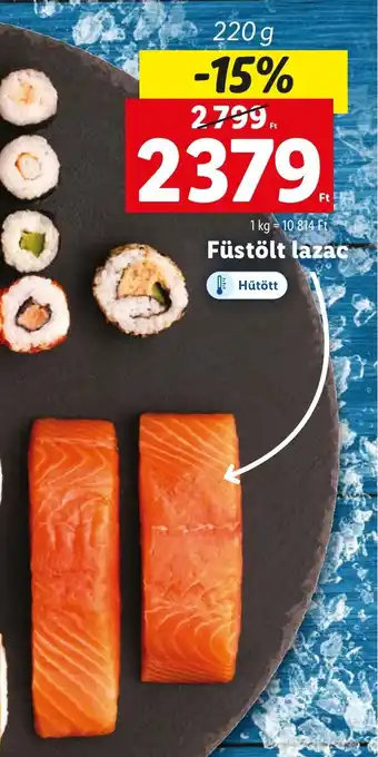 Lidl Füstölt lazac 220g ajánlat