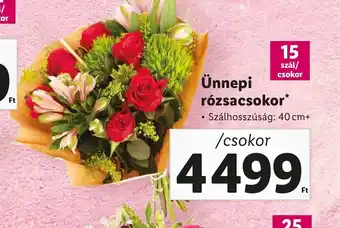Ünnepi rózsacsokor