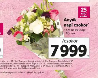 Lidl Anyák napi csokor ajánlat