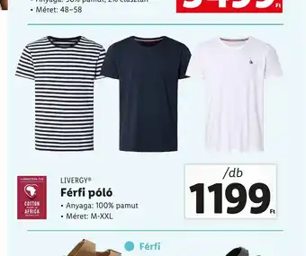 Lidl LIVERGYⓇ Férfi póló 1db ajánlat