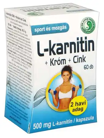 Rossmann Dr.Chen Patika L-Karnitin-Króm-Cink Kapszula - 60 db ajánlat