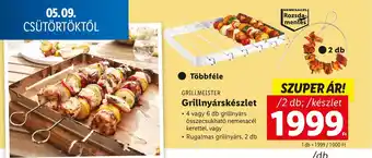 Lidl GRILLMEISTER Grillnyárskészlet 2db ajánlat