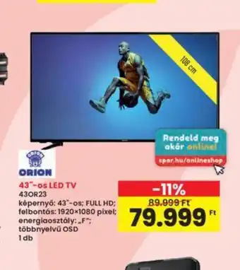 Interspar 43"-os LED TV ajánlat