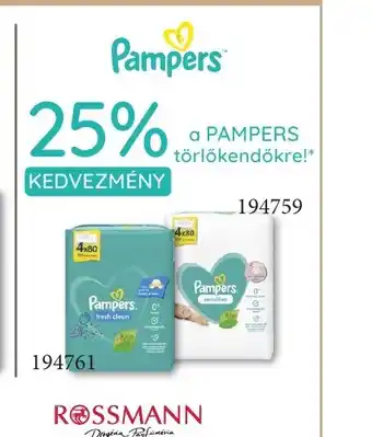 Rossmann Pampers ajánlat