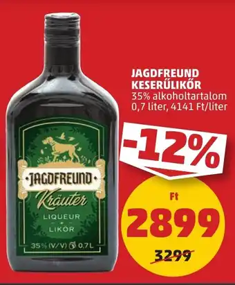 PENNY JAGDFREUND KESERŰLIKŐR 0,7 liter ajánlat